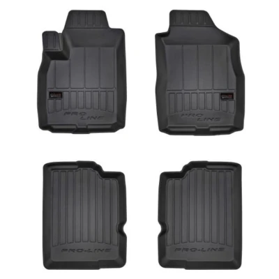 Imagen de FROGUM 3D407190 Juego de alfombrillas suelo Caucho delante y detrás 4 negro FIAT: Panda II Hatchback