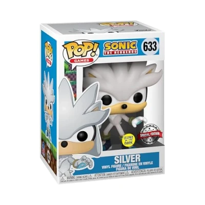 Imagen de POP! Sonic The Hedgehog 633 Silver Glows in Dark 30th Anniversary Special Edition