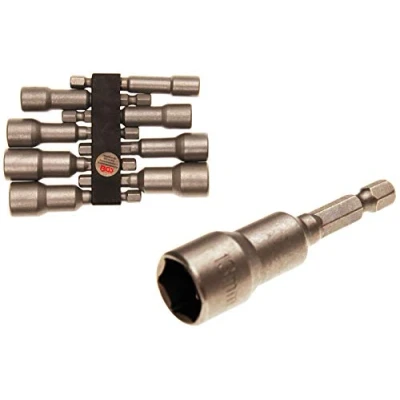 Imagen de BGS 2758 Juego de llaves vaso hexagonal entrada 6,3 mm (1/4&quot;) 6 13 8 piezas