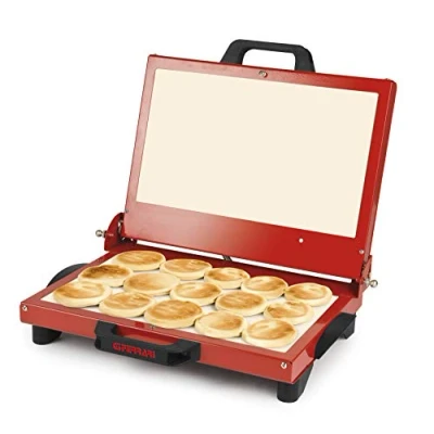 Imagen de G3 Ferrari G10025 Tigella Mia Plancha para tigelle y tostador, 1200 W, 0 dB, metal, rojo