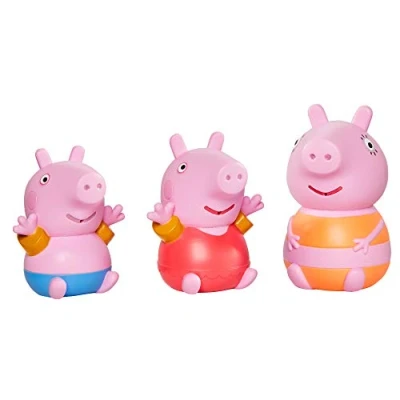 Imagen de Toomies Tomy Peppa Pig, Mummy &amp; George Bath Squirters, Juguetes de baño para bebés, niños Juegos acuáticos, Accesorios Divertidos bebés y