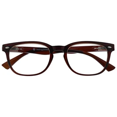 Imagen de OPULIZE UV Reader Marrón Gafas De Lectura Estilo Diseñador Hombres Mujeres UVR015 +2,50