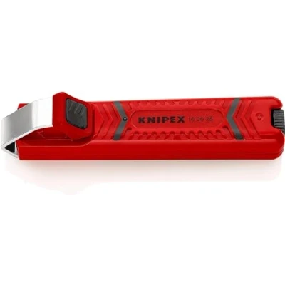 Imagen de Knipex Pelamangueras con hoja de bisturí carcasa plástico resistente a los golpes 130 mm 16 20 28 SB