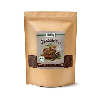 Imagen de Biojoy Cacao Puro en Polvo Ecológico (1 kg), molido sin azúcar, natural (Theobroma Cacao)