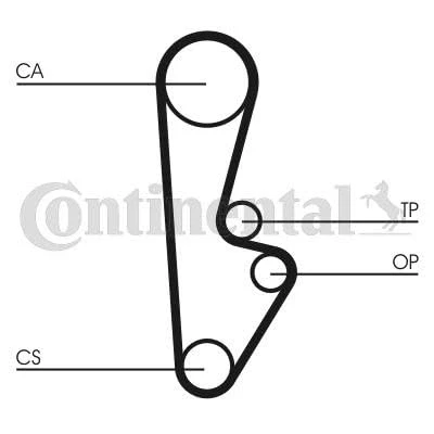 Imagen de CONTITECH CT559 Correa de Distribucion 108 24 HONDA: PRELUDE 2