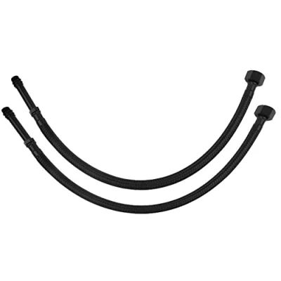 Imagen de 80cm M10 x 3/8&quot; Inch BSP Negro Nailon Trenzado Manguera Flexible Grifo