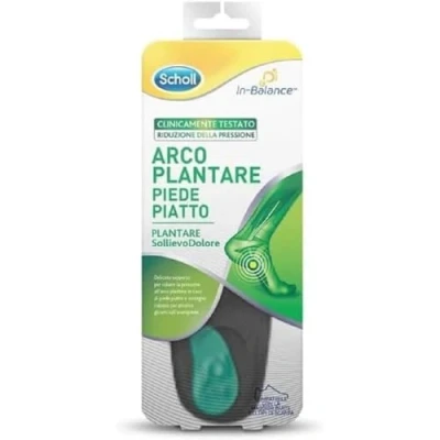 Imagen de Scholl Plantillas In Balance para aliviar el dolor y ofrecer soporte al arco plantar en pies planos, unisex, talla S (37 39,5)