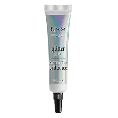 Imagen de NYX Professional Makeup Prebase de purpurina Glitter Primer, Gel fijador para suelta, sombra ojos y pigmentos, Larga duración