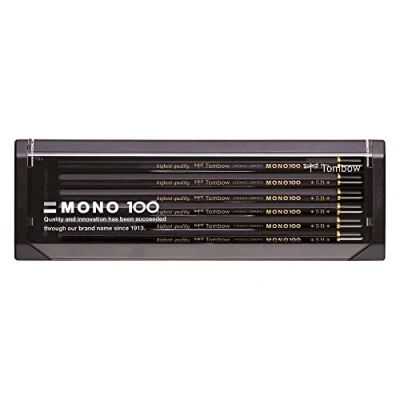 Imagen de Tombow MONO 100 Estuche con 12 Lápices Premium Lapiz de Grafito 5B