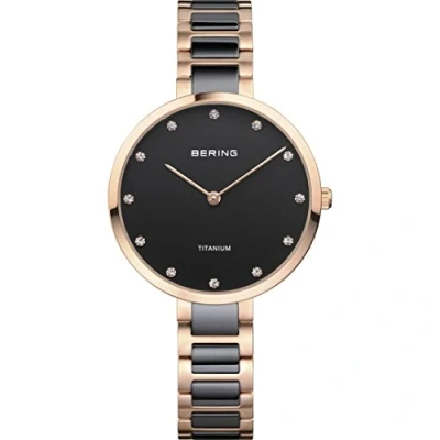 Imagen de BERING Reloj Analógico Titanium Collection para Mujer de Cuarzo con Correa en Titanio/Cerámica y Cristal Zafiro 11334 762
