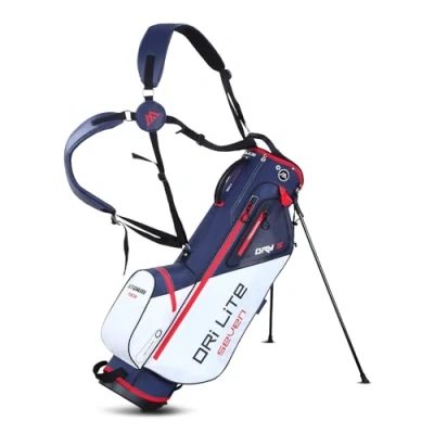 Imagen de Big Max Dri Lite Seven G Bolsa de transporte para golf 2024, color blanco, azul marino y rojo