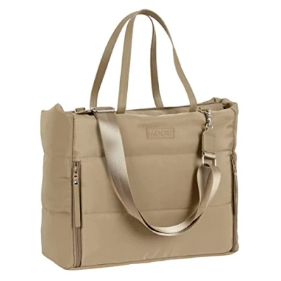 Imagen de MOOS SAFTA Bolso con Bolsillo para Portatil 14,1&#039; Capsula Acolchado Camel 54x31x17cm, Color Mulicolor (642287293), Unisex niños, Talla única