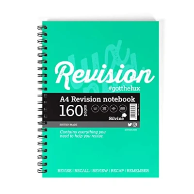 Imagen de Silvine Luxpad Cuaderno de estudio (A4, 160 páginas) con guía revisión práctica