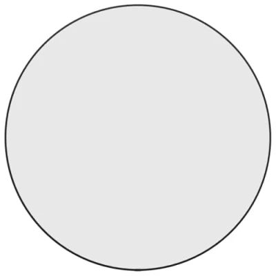 Imagen de vidaXL Espejo de Pared Redondo Colgante Decoración Dormitorio Salón Sala Estar Pasillo Tocador Cuarto Baño Entrada Negro Ø 60 cm
