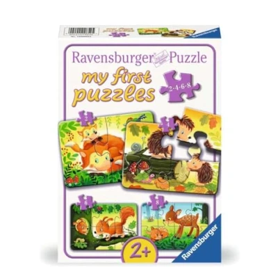Imagen de Ravensburger Infantil 12000854 Familias de Animales pequeños Puzzle 2,4,6,8 Piezas, para niños a Partir 2 años