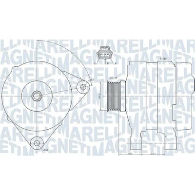 Imagen de Generador trifásico MAGNETI MARELLI 063731834010