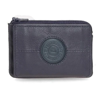 Imagen de Pepe Jeans Cracker Monedero con Tarjetero Azul 11x7x1,5 cms Piel