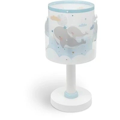 Imagen de Dalber Whale Dreams Lámpara de Mesa o mesilla Infantil Ballenas Azul Animales, 61171T, E14