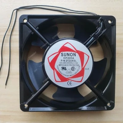 Imagen de CYRMZAY Ventilador Compatible para SUNON DP200A 2123XSL 220 240v 0.14A 2 Wire 12038 Cabinet Cooling