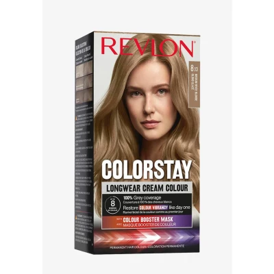 Imagen de Revlon Colorstay Tinte Pelo Mujer, Coloración Permanente de larga duración, Incluye mascarilla potenciadora del color, Hasta 8 semanas Tono 8.13 Rubio Claro Beige