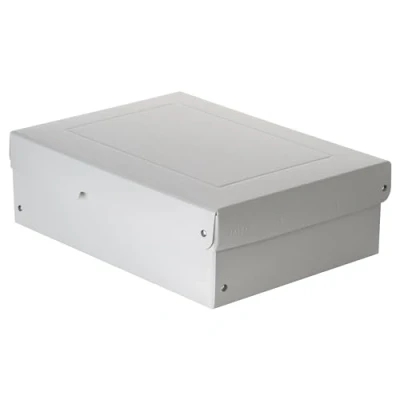 Imagen de FALKEN Original PureBox Pro Made in Germany. 100 mm de alto, DIN A4, ISO 9706, 16245 A. Caja almacenamiento con tapa, libre ácidos, resistente al envejecimiento, adecuada para