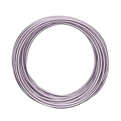 Imagen de Vaessen Creative Redondo Alambre de Aluminio, Morado (Soft Lilac), 1000 x 0.4 cm, 10