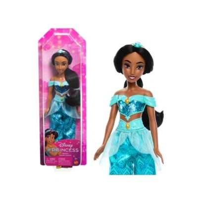 Imagen de Mattel Disney Princess Jasmín Muñeca princesa película Aladdin, juguete +3 años (HLW12)
