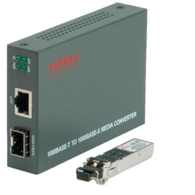 Imagen de Roline Gigabit Converter, Incl. Gbic, Rj 45 To Lc Convertidor De Red
