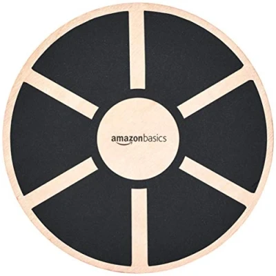 Imagen de Amazon Basics Tablero de equilibrio madera, oscilante, Negro