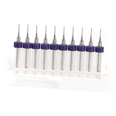 Imagen de Akozon PCB Brocas, 10 unids Circuito de Impresión Tablero Carburo Micro Brocas Juego Herramientas (0.5mm)