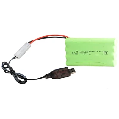 Imagen de Yangers 9.6v 2400mah NI MH Batería RC Baterías Recargables Tamiya Conector de Enchufe con Juego Cargador USB para Coche Todoterreno Camión Jumper Vehículo Drift Monster Juguetes