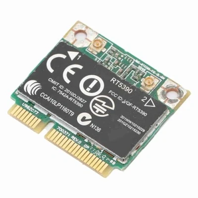 Imagen de Annadue Tarjeta de Red inalámbrica para HP, RT5390 SPS: 630703 001 con Adaptador WLAN Half Mini PCIE 802.11N.