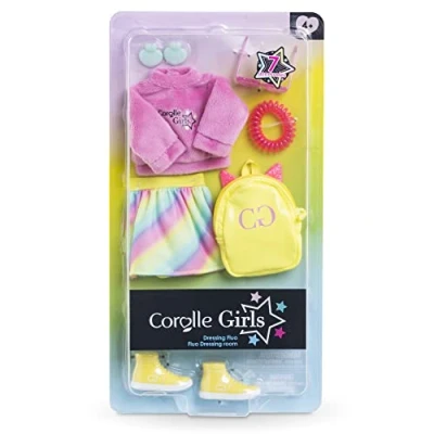 Imagen de Corolle Dressing Fluo 7 Accesorios, para muñecas Modelo Girls, 28 cm, a Partir de 4 años, 9000610090, sólido, Multicolor, Large (9000610100)