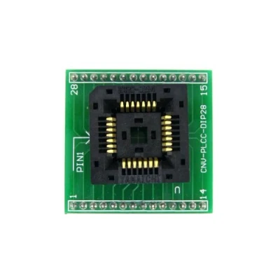 Imagen de Waveshare PLCC28 TO DIP28 Yamaichi IC Programming Adapter Test &amp; Burn in Socket for Package 1.27mm Pitch