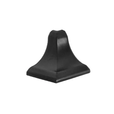 Imagen de DQ PP listón angular para esquina exterior, color negro mate, 13 x mm, PVC, encimera, de cocina, terminación, cierre pared