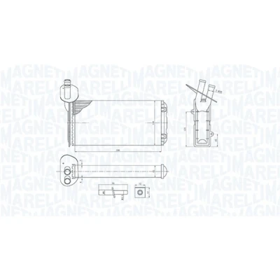 Imagen de MAGNETI MARELLI 350218410000 Radiador de Calefaccion VOLKSWAGEN: TRANSPORTER 4, 4 Bus