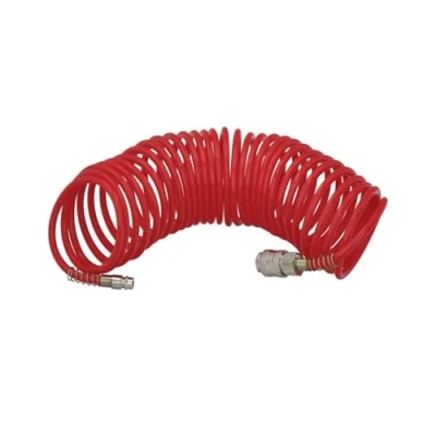 Imagen de WOLFPACK LINEA PROFESIONAL Manguera Espiral Aire Comprimido 7,5 metros Adaptador Rápido