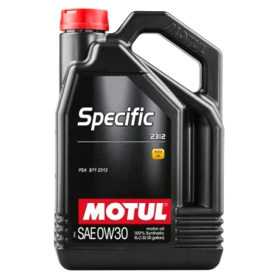 Imagen de Motul Specific 2312 0W 30 5L Aceite de motor 106414 PEUGEOT: 508 I SW, 108 Hatchback, 208 CITROËN: C3 III, Berlingo, C Elysée Berlina