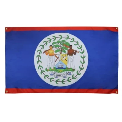 Imagen de AZ FLAG bandera Belice 150x90 cm con 4 ojales, beliceña para balcón o pared