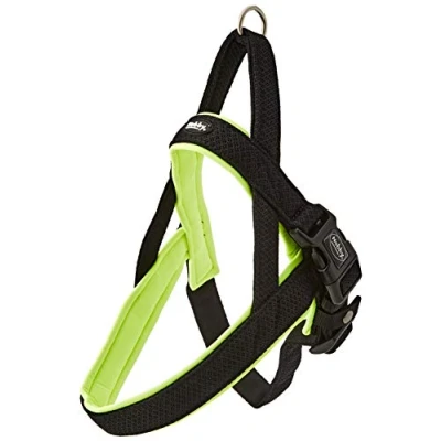 Imagen de Nobby Norweger Preno Arnés de malla M L (L:50 64 cm+42 cm; B:25/35 mm), amarillo fluorescente