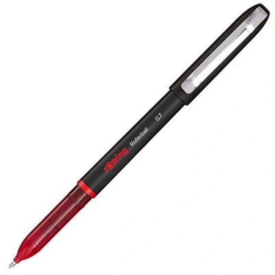 Imagen de Rotring Rotulador Roller, punta fina para una escritura limpia, 1 unidad,0,7 mm,Rojo,punta fina,juego de