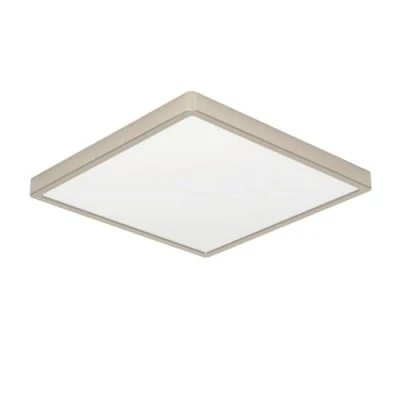 Imagen de Eglo Fueva 6 lámpara de techo LED, cuadrada, superficie metal plateado y plástico blanco, iluminación blanco cálido frío, 39 x cm