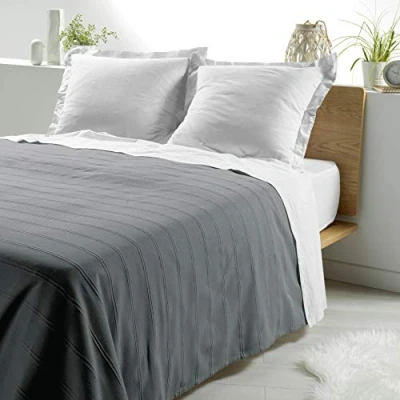Imagen de Douceur de Interior Symphouse Colcha para Cama Individual, Color Antracita, 180 x 220 cm, 230 250 cm