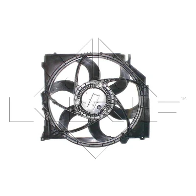 Imagen de NRF 47216 Ventilador de radiador 488 12 400 con bastidor (armazón), Motor sin escobillas unidad control BMW: X3
