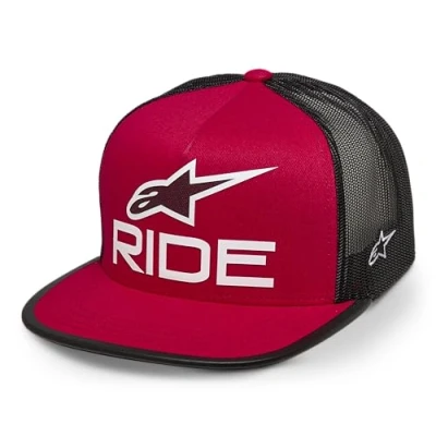 Imagen de Alpinestars Original Logo Trucker Hat Gorra de béisbol, Rojo/Negro/Blanco, Talla única para Hombre