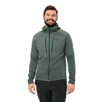 Imagen de Jack Wolfskin Alpgrat Pro Ins FZ M Chaqueta de Forro Polar, Verde Vivo, XXL Hombres