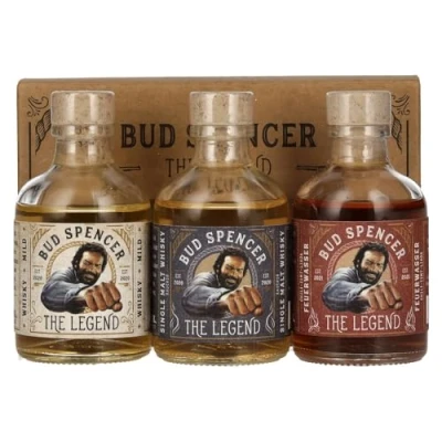 Imagen de Bud Spencer THE LEGEND Miniset 42,7% Vol. 3x0,05l in Giftbox