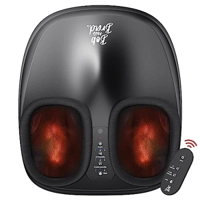 Imagen de BOB AND BRAD Lite Masajeador de Pies con Calor, Shiatsu para Fascitis Plantar, Masaje Amasado Profundo, Electrico Adapta a Hasta Hombres Tamaño 46