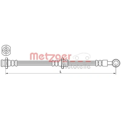 Imagen de METZGER 4110639 Latiguillos de Freno 573 M10 x 1