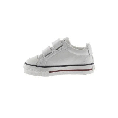 Imagen de zapatillas victoria de lona blanco niño. 32